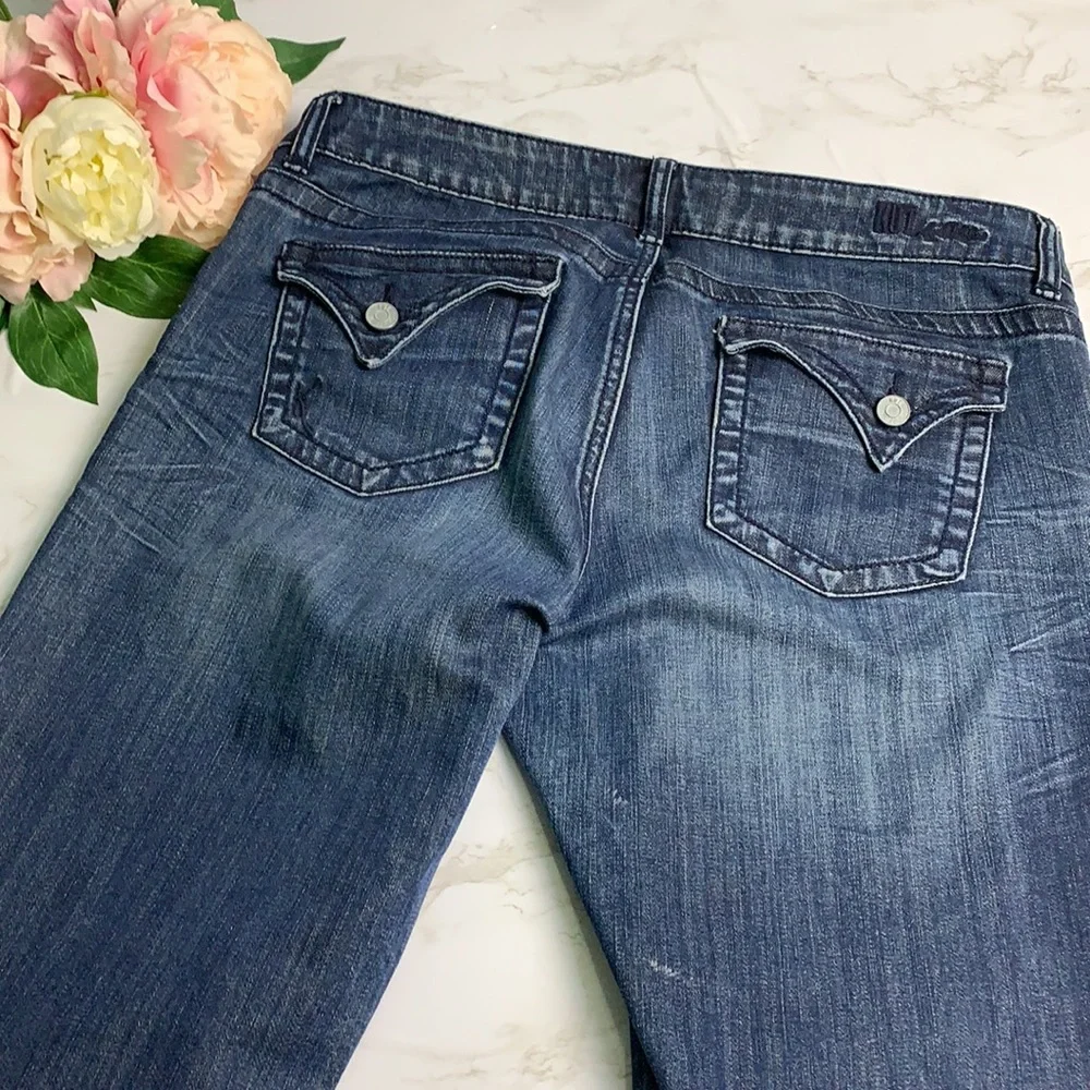 Kut From The Kloth High Rise Cotton-Blend Boot cut Leg Jeans Size 12 - Picture 7 of 7